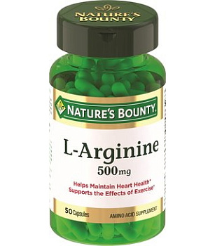 Nature'S Bounty L-Аргинина капсулы 500 мг, 50 шт. (арт. 237530)