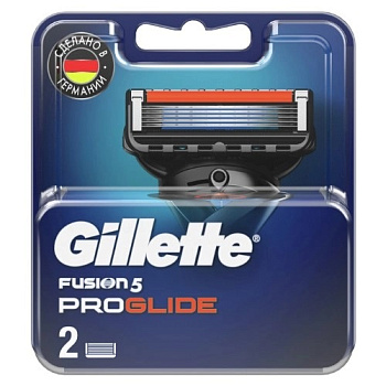 Gillette Fusion Proglide, кассеты для станка, 2 шт. (арт. 194687)