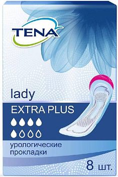 Тена Lady Экстра Плюс, прокладки урологические, 8 шт. (арт. 222471)