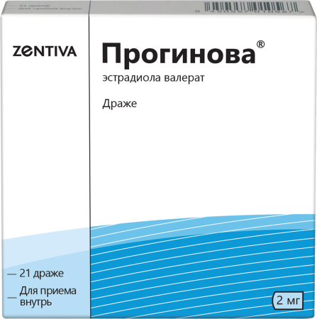 Прогинова, драже 2 мг, 21 шт. (арт. 173843)
