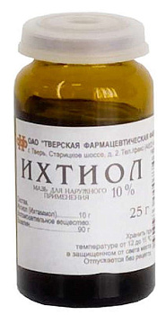 Ихтиол, мазь 10% (Тверская фармацевтическая фабрика), 25 г (арт. 174341)