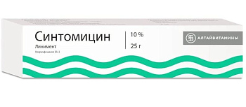 Синтомицин, линимент 10% (Алтайвитамины), 25 г (арт. 174183)