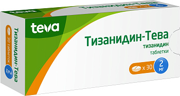 Тизанидин-Тева, таблетки 2 мг, 30 шт. (арт. 191118)