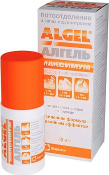 Алгель Максимум, дезодорант-антиперспирант, 50 мл (арт. 195805)