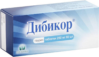 Дибикор, таблетки 250 мг, 60 шт. (арт. 196410)