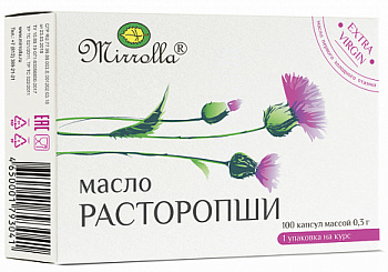Масло расторопши Мирролла, капсулы, 100 шт. (арт. 219353)