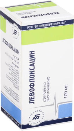 Левофлоксацин, раствор для инфузий 5 мг/мл, 100 мл. (арт. 198403)
