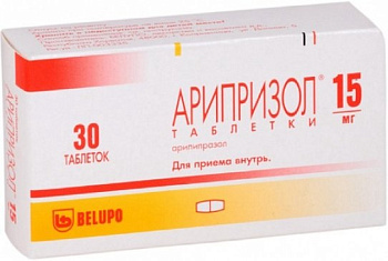 Арипризол, таблетки 15 мг, 30 шт. (арт. 198748)