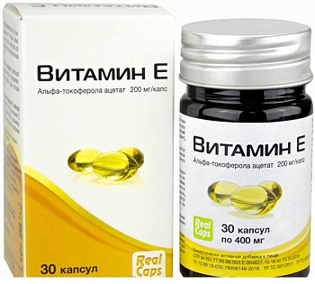 Витамин Е, капсулы 400 мг (РеалКапс), 30 шт. (арт. 169943)