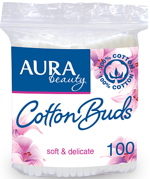 Aura, ватные палочки, 100 шт. (арт. 226123)