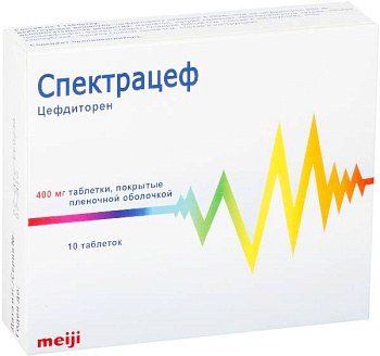 Спектрацеф, таблетки покрыт. плен. об. 400 мг, 10 шт. (арт. 199665)