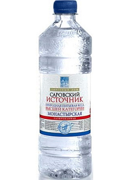 Саровский Источник, вода минеральная негазированная «Монастырская» (пластиковая бутылка), 0.6 л (арт. 223248)