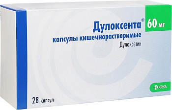 Дулоксента, капсулы кишечнорастворимые 60 мг, 28 шт. (арт. 202488)