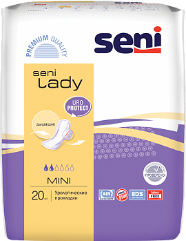 Seni Lady Mini, урологические прокладки, 20 шт. (арт. 213919)
