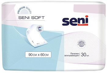 Пеленки Seni Soft, 90 см x 60 см, 30 шт. (арт. 213914)
