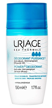 Uriage, дезодорант роликовый тройной силы, 50 мл (арт. 294010)