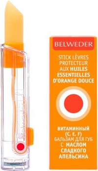 Belweder, витаминный бальзам для губ с маслом сладкого апельсина, 4 г (арт. 196539)