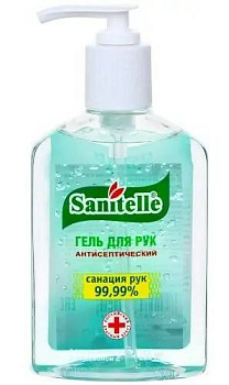Санитель гель для рук с экстрактом алоэ и витамином Е, 250 мл (арт. 199450)