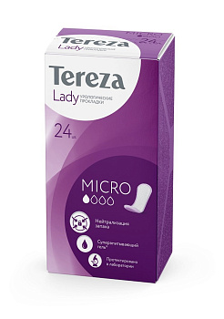 Tereza Lady Micro, прокладки урологически, 24 шт. (арт. 223491)