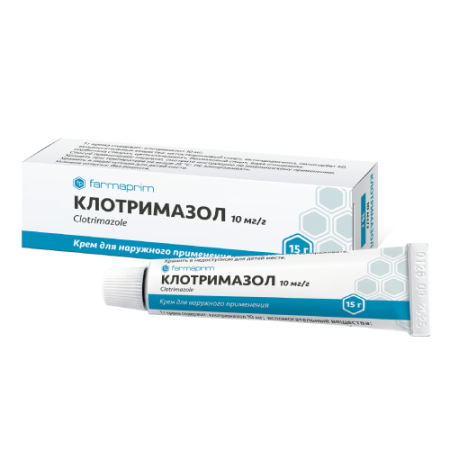 Клотримазол, крем для наружного применения 10 мг/г, туба 15 г по цене ...